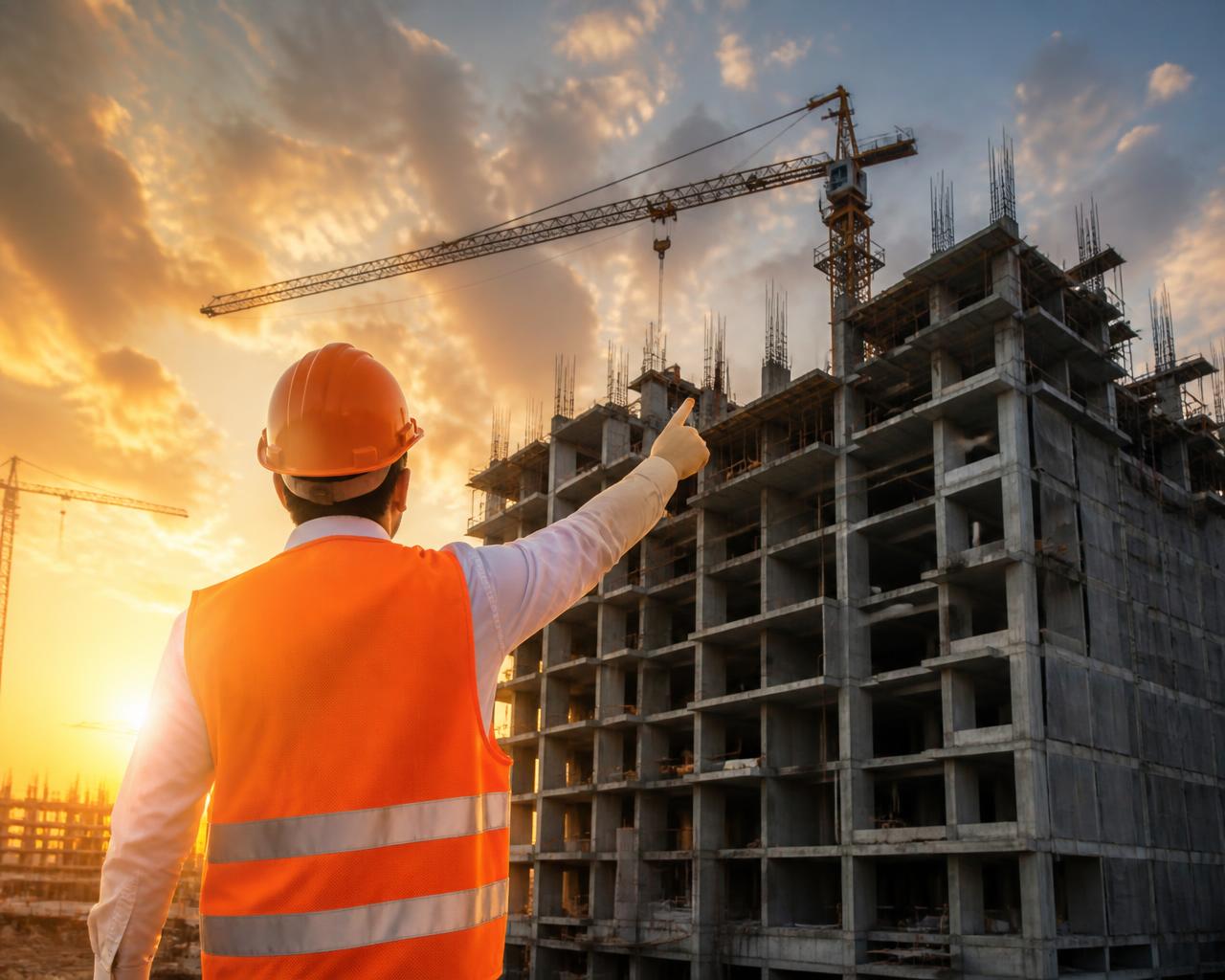 Oil refinery and major hazard facility construction site