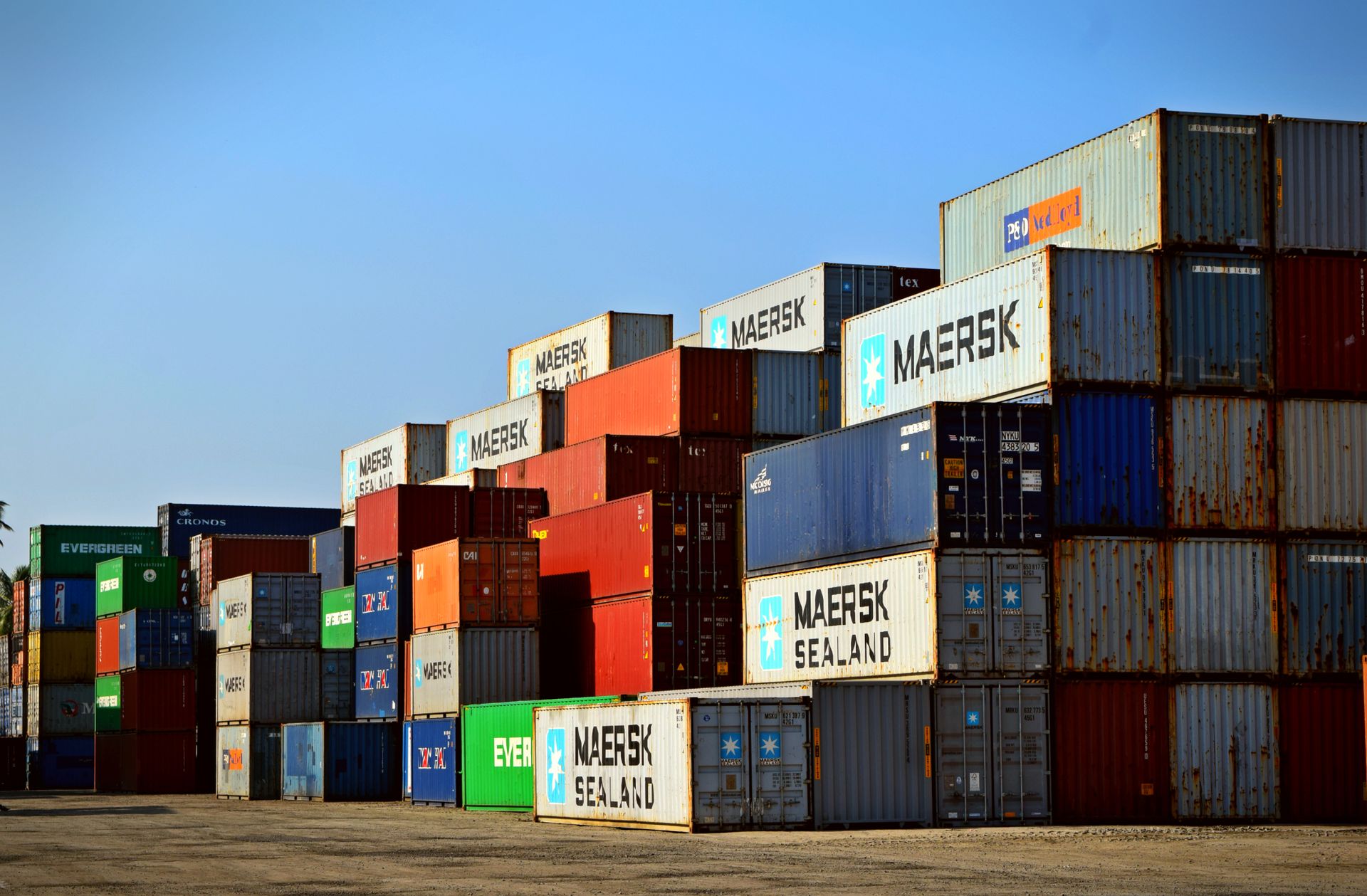 Logistics and material handling safety at a shipping terminal