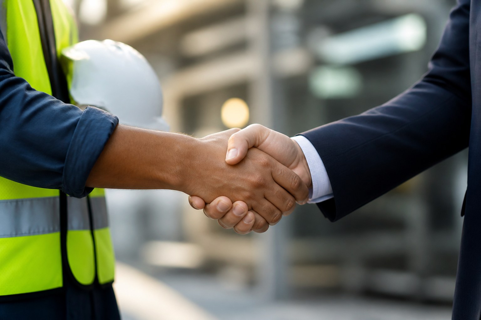 Partnership handshake representing community and stakeholder engagement